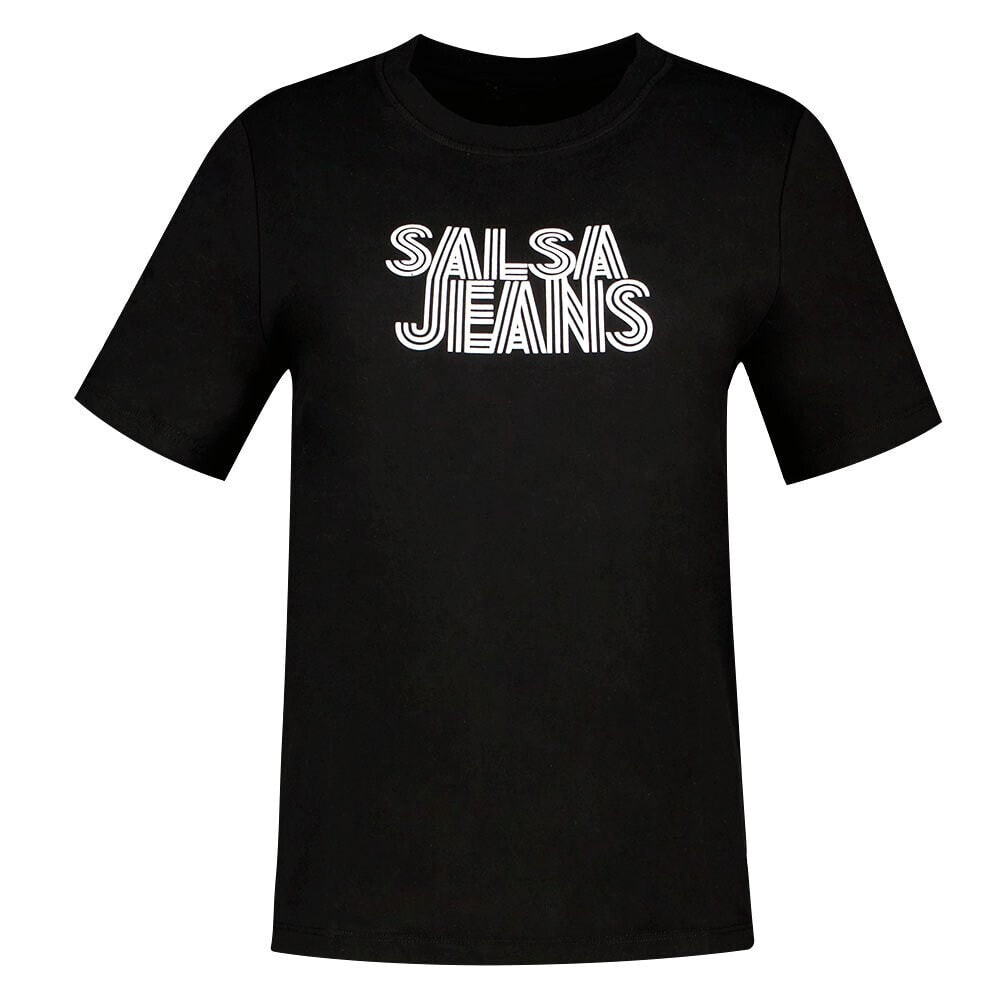 SALSA JEANS Flocked-Logo Detail Short Sleeve T-Shirt