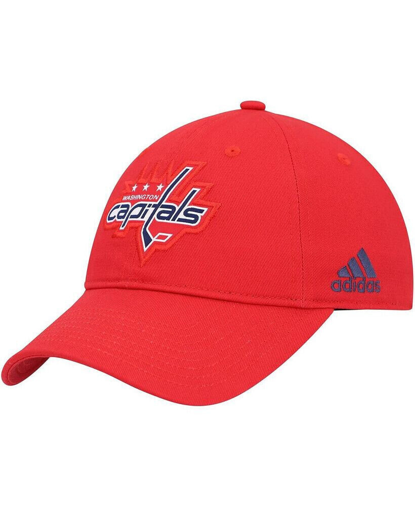 Men's Red Washington Capitals Primary Logo Slouch Adjustable Hat