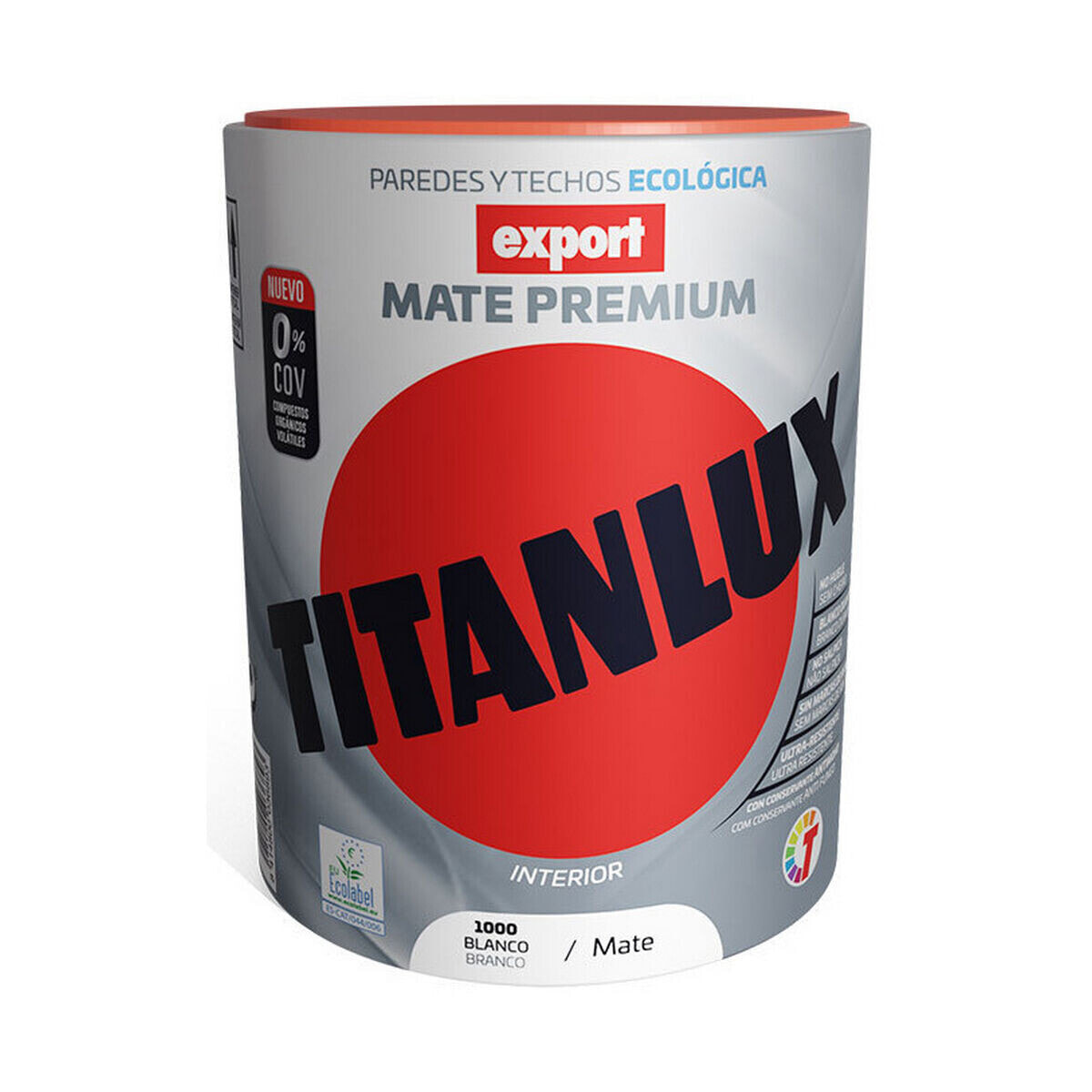 Виниловая краска Titanlux Export f31110034 потолок Стена Моющийся Белый 750 ml матовый