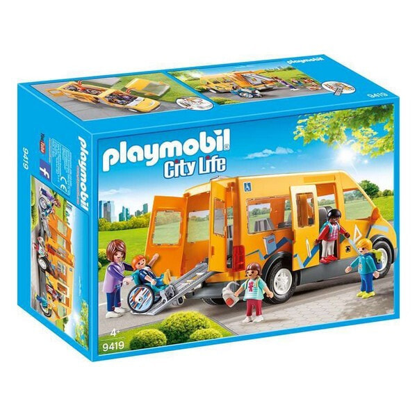 Набор с элементами конструктора Playmobil City Life 9419,Школьный фургон