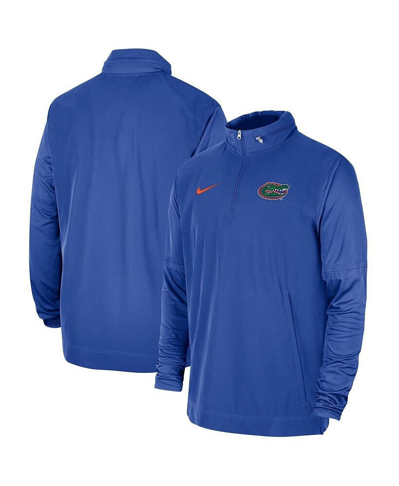 Nike men's Royal Florida Gators 2023 Coach Half-Zip Hooded Jacket