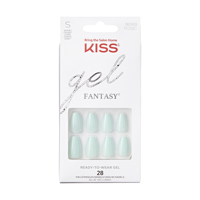 Товар для дизайна ногтей Kiss Gel nails Gel Fantasy Nails Cosmopolitan 28 pcs