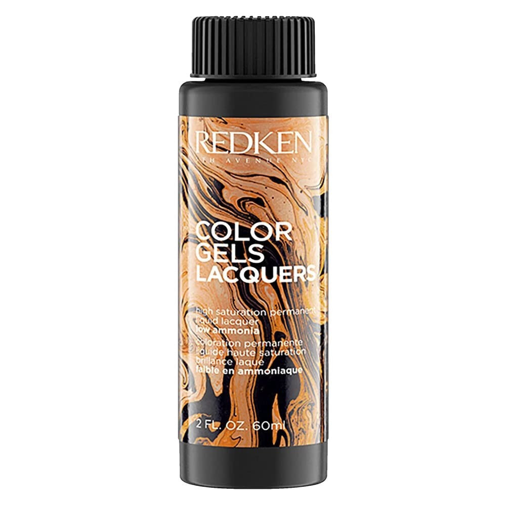 Redken Color Gel Lacquers 5N walnut  Перманентный краситель-лак для волос с низким содержанием аммиака  3 х 60 мл