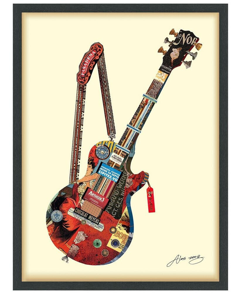 'Electric Guitar' Dimensional Collage Wall Art - 25