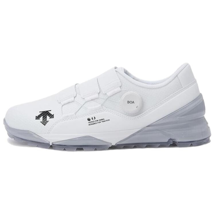 DESCENTE GOLF Golf Shoes Men Low-Top White, Black, Gray