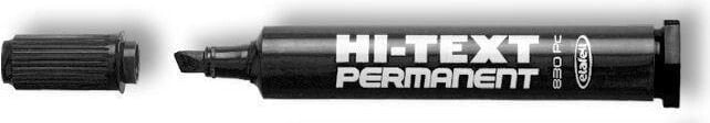 Hi-TEXT Markers Permanent 830 / PC, black, 12 pieces (161389)