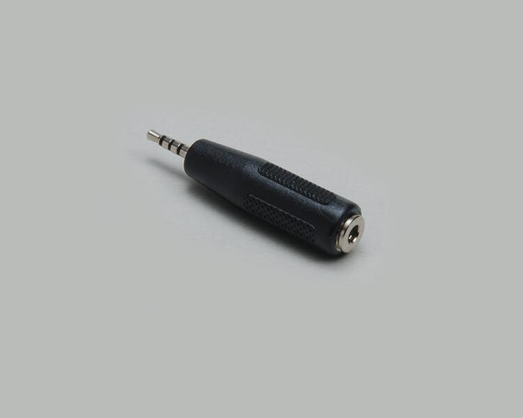 BKL Electronic 1102056 кабельный разъем/переходник 2.5mm 3,5 мм Черный