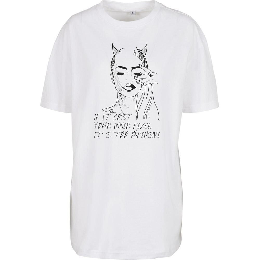 MISTER TEE Ladies Inner Peace Sign short sleeve T-shirt