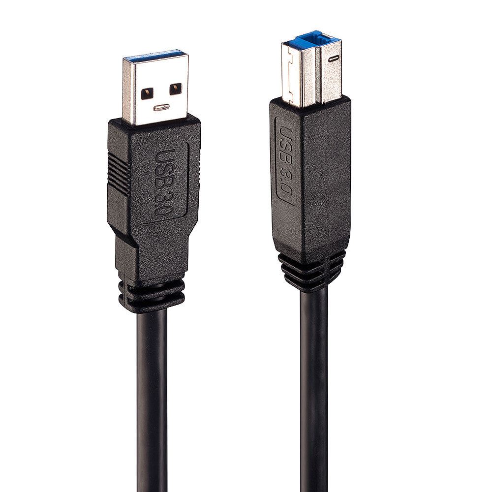 Lindy 43098 USB кабель 10 m 3.2 Gen 1 (3.1 Gen 1) USB A USB B Черный