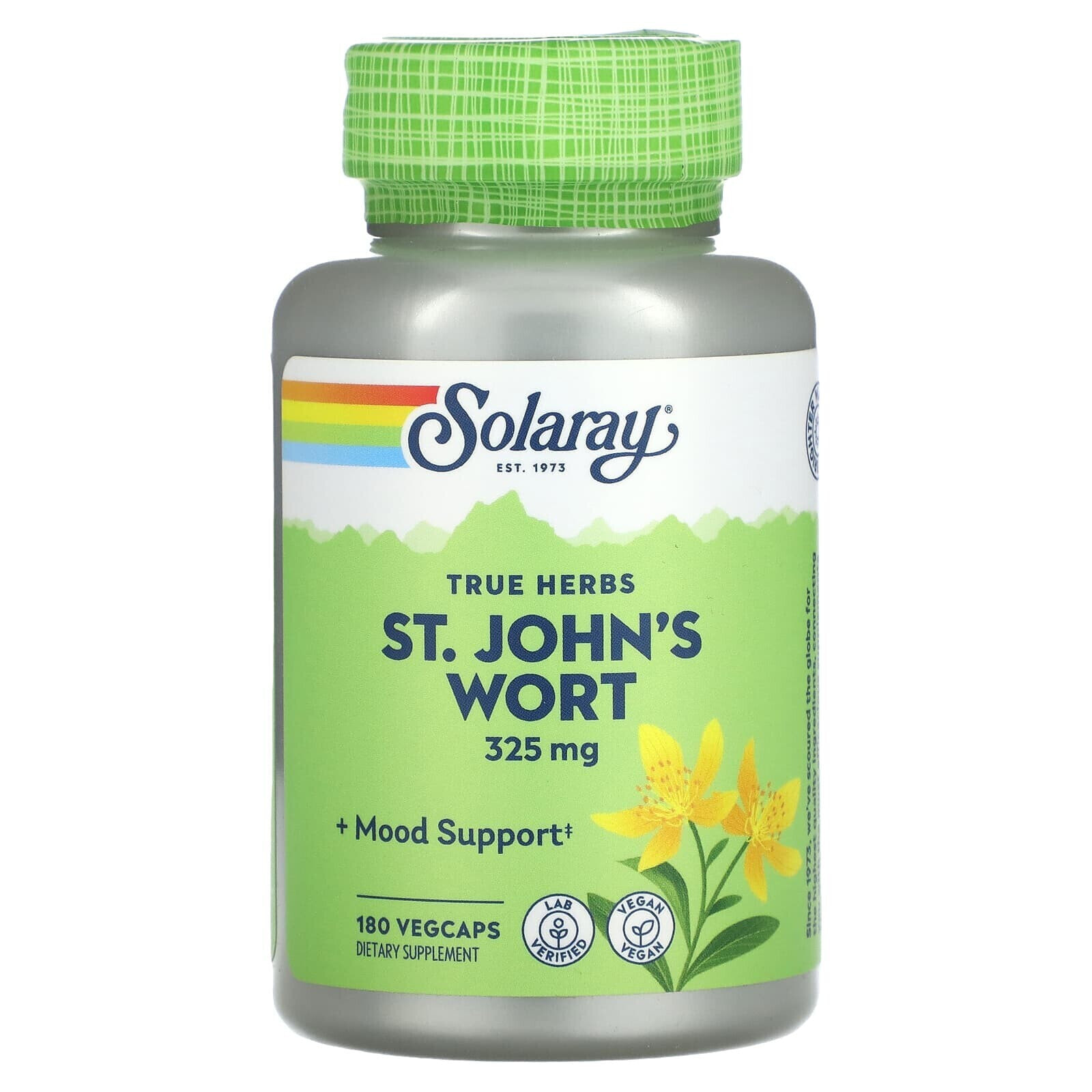 Solaray, True Herbs St. John's Wort, 325 mg, 100 VegCaps