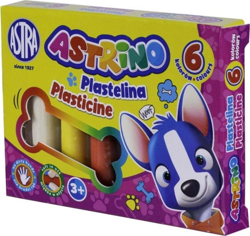 ASTRA art-pap Plastelina 6 kolorów Astrino ASTRA