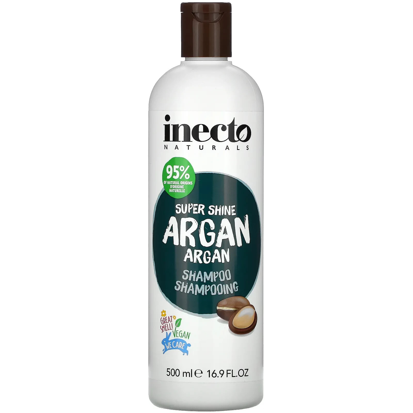 Inecto Super Shine Argan Shampoo Шампунь с аргановым маслом, придающий блеск волосам 500 мл