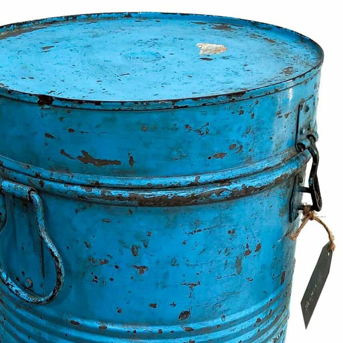 Decorative canister Alexandra House Living Blue Iron Traditional style 32 x 49 x 32 cm