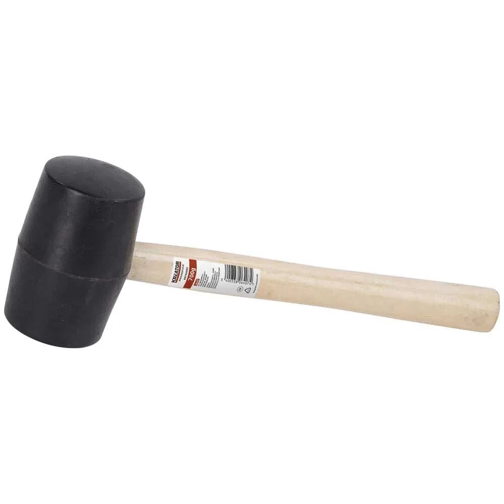 KREATOR 450G Wood Rubber Mallet