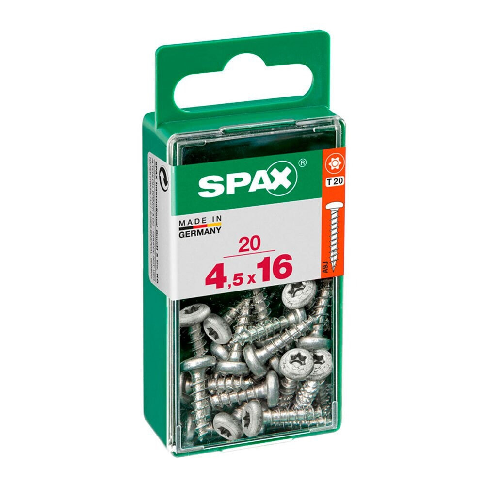 SPAX Wirox 4.5x16 mm Round Head Wood Screw 20 Units