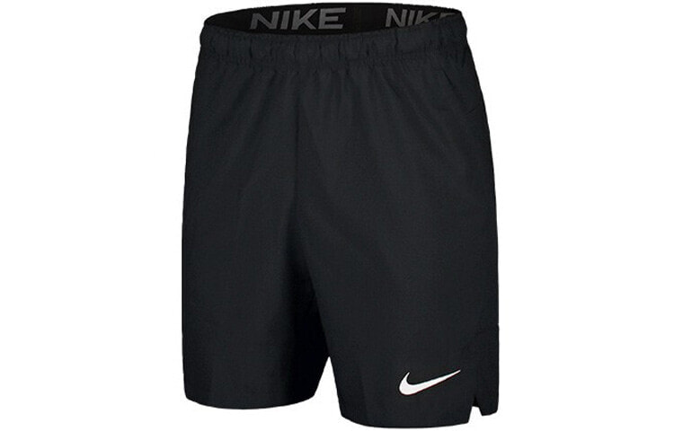 Nike Flex Dri-FIT 基础Logo纯色梭织训练短裤 男款 黑色 送男生 / Шорты Nike Flex Dri-FIT Logo CU4946-010