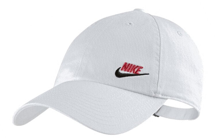 Nike 遮阳刺绣Logo 鸭舌帽 男女同款 白色 / Шапка Nike Logo AO8662-106