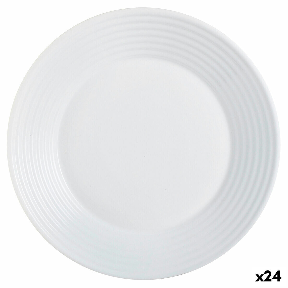 Deep Plate Luminarc Harena White Glass (Ø 23,5 cm) (24 Units)