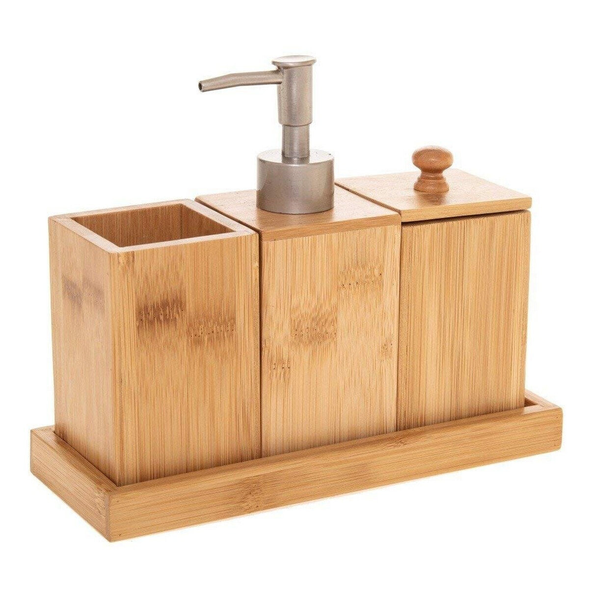 Bath Set 5five Natureo Natural Bamboo (22 x 8.8 x 18 cm)