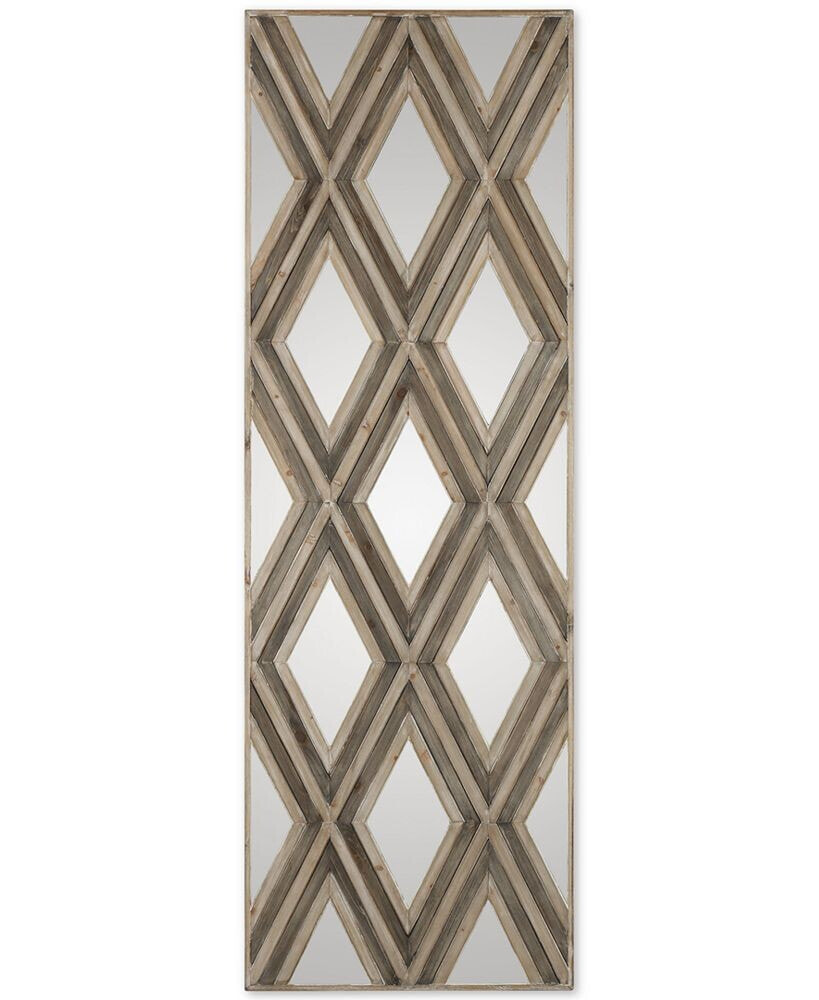 Uttermost tahira Geometric Argyle-Patterned Wall Mirror