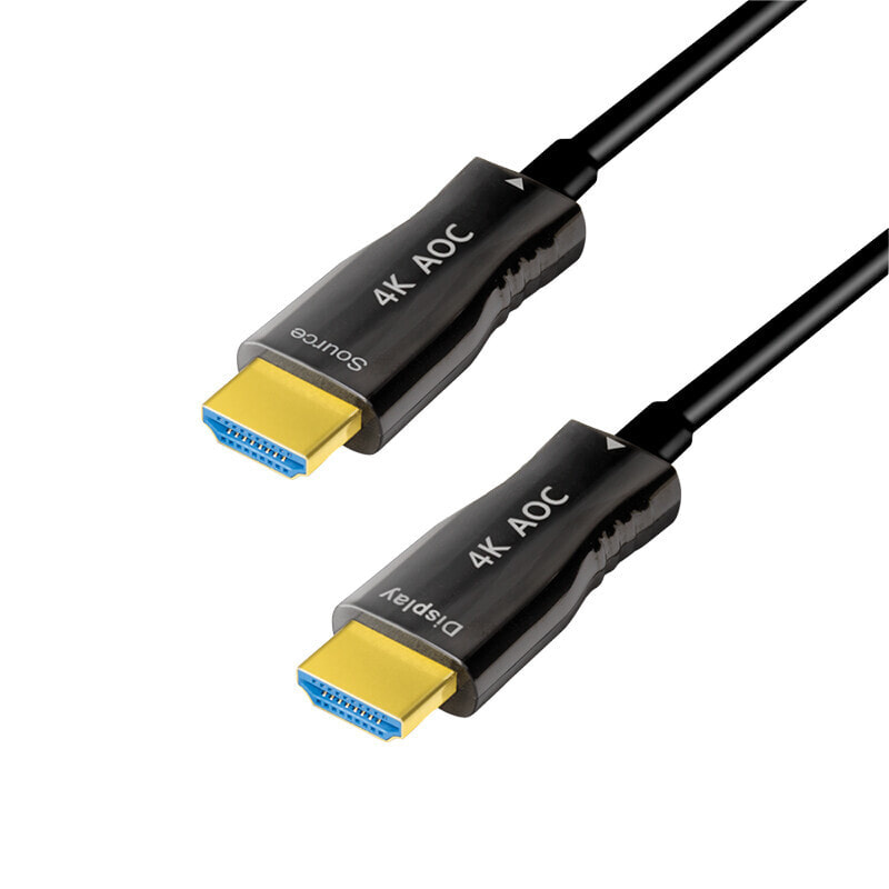 LogiLink CHF0105 - 50 m - HDMI Type A (Standard) - 3 x HDMI Type A (Standard) - 3D - 18 Gbit/s - Black