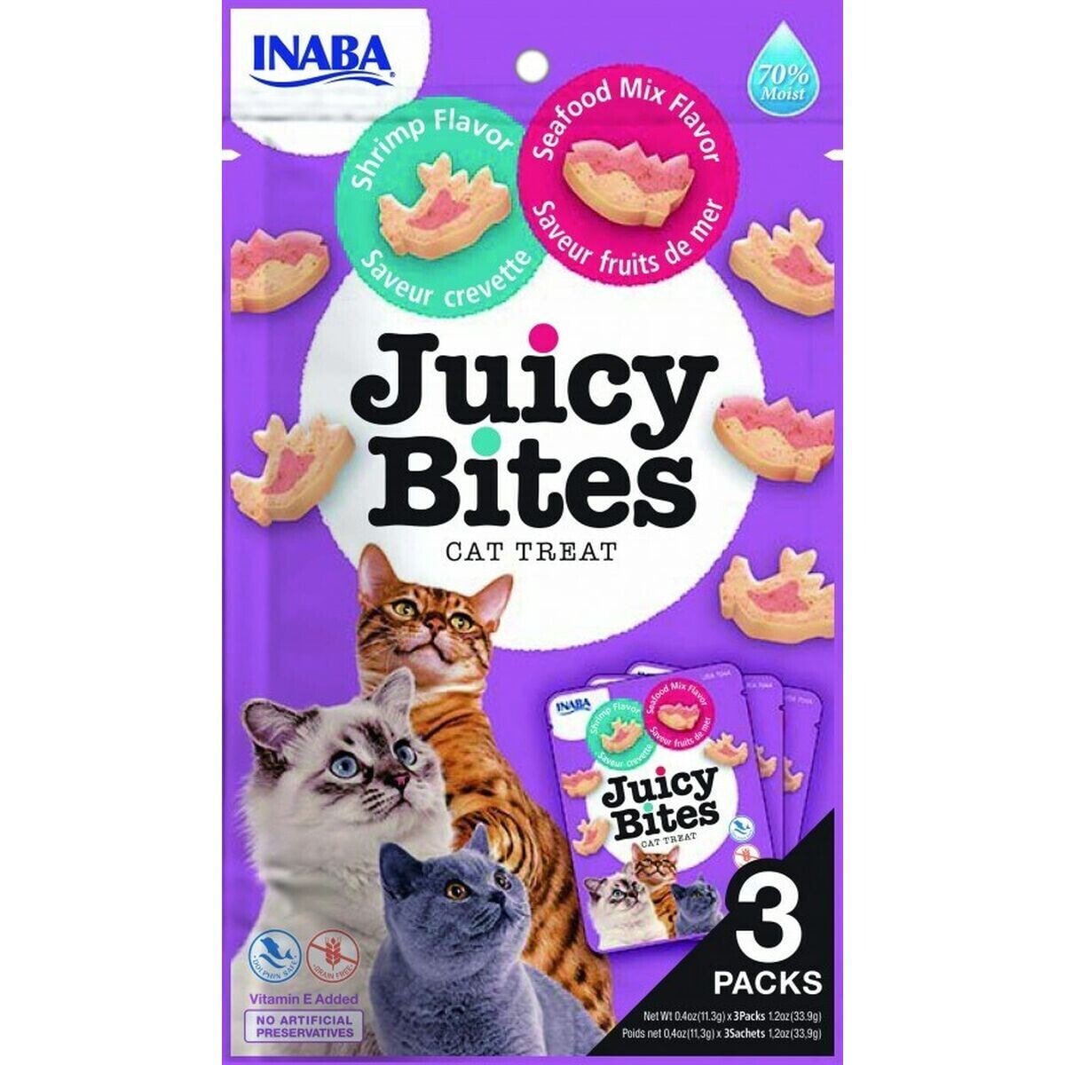 Snack for Cats Inaba Juicy Bites 3 x 11,3 g Морепродуктов