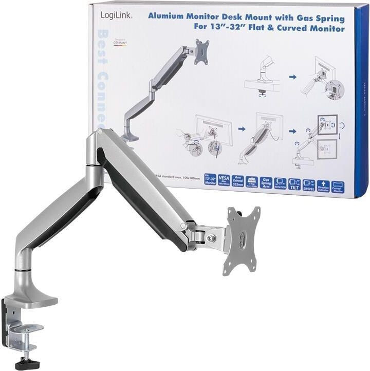 LogiLink Uchwyt biurkowy na monitor 13