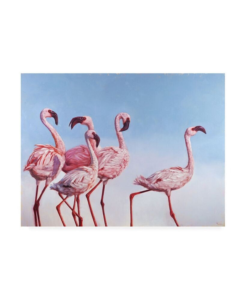 Trademark Global lucia Hefferna Pink Ladies Flamingos Canvas Art - 27