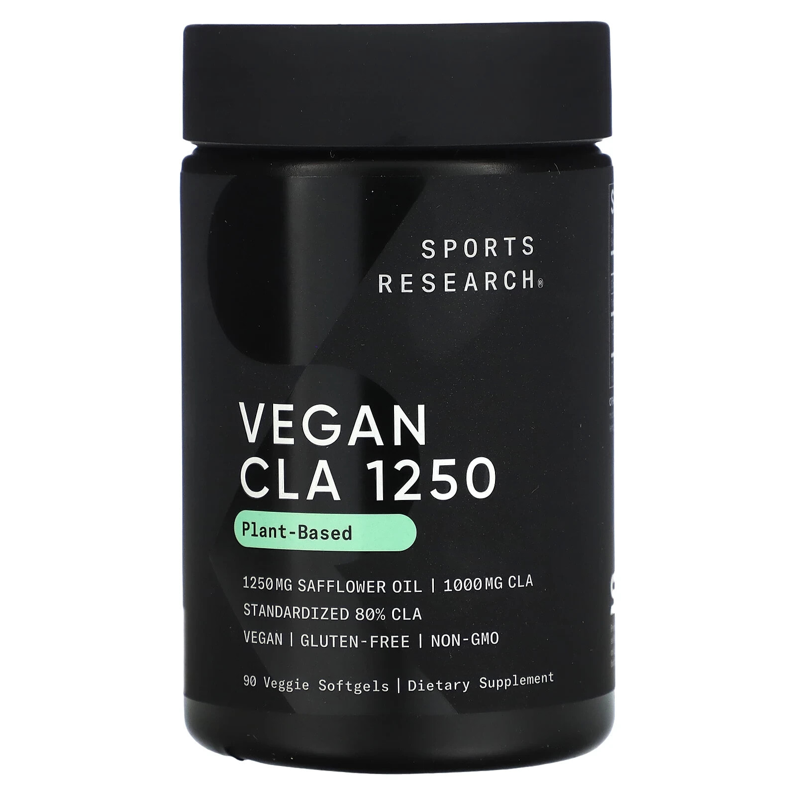 Vegan CLA 1250, Plant Based, 1,250 mg, 180 Veggie Softgels
