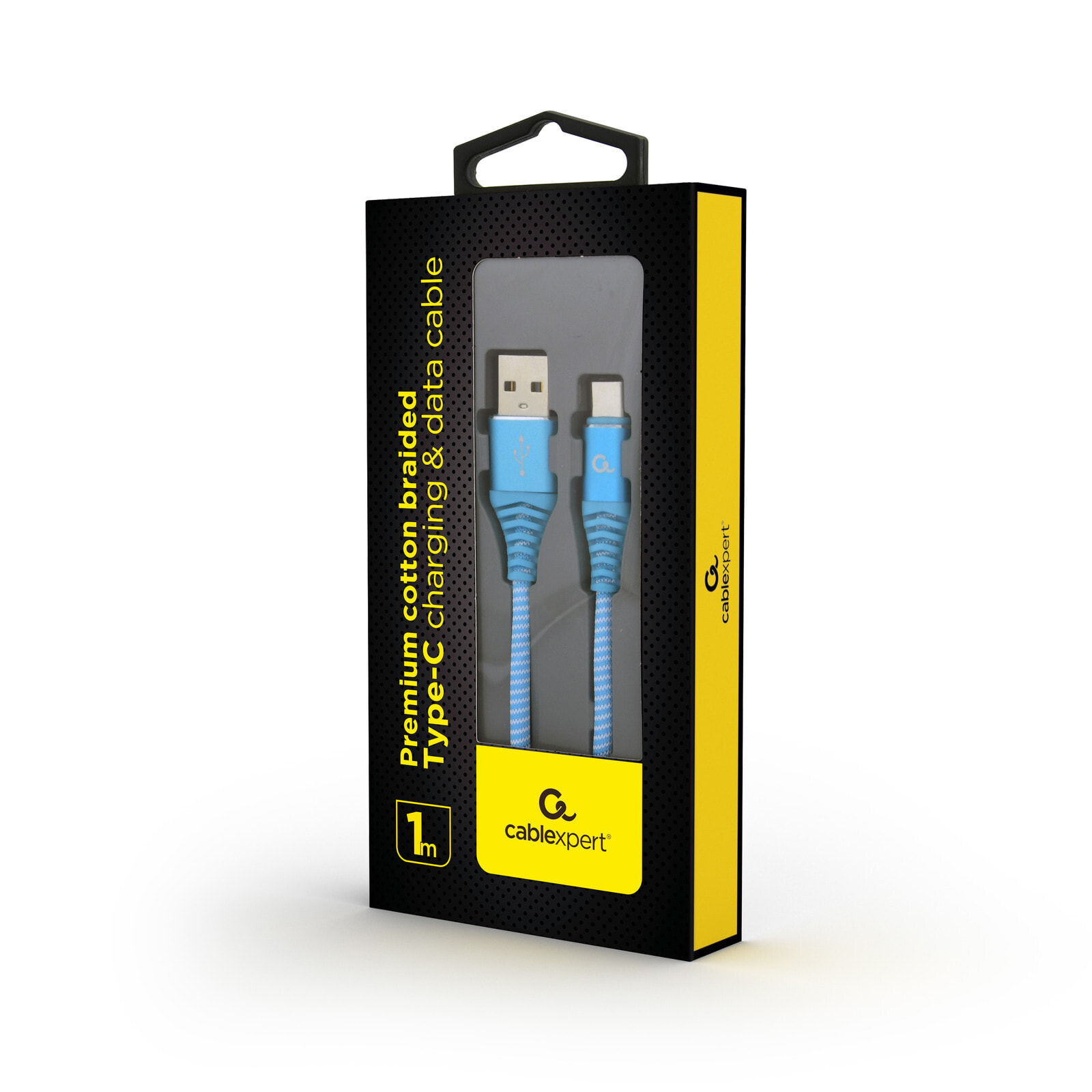 Gembird CC-USB2B-AMCM-1M-VW USB кабель 1,8 m 2.0 USB A USB C Синий, Белый