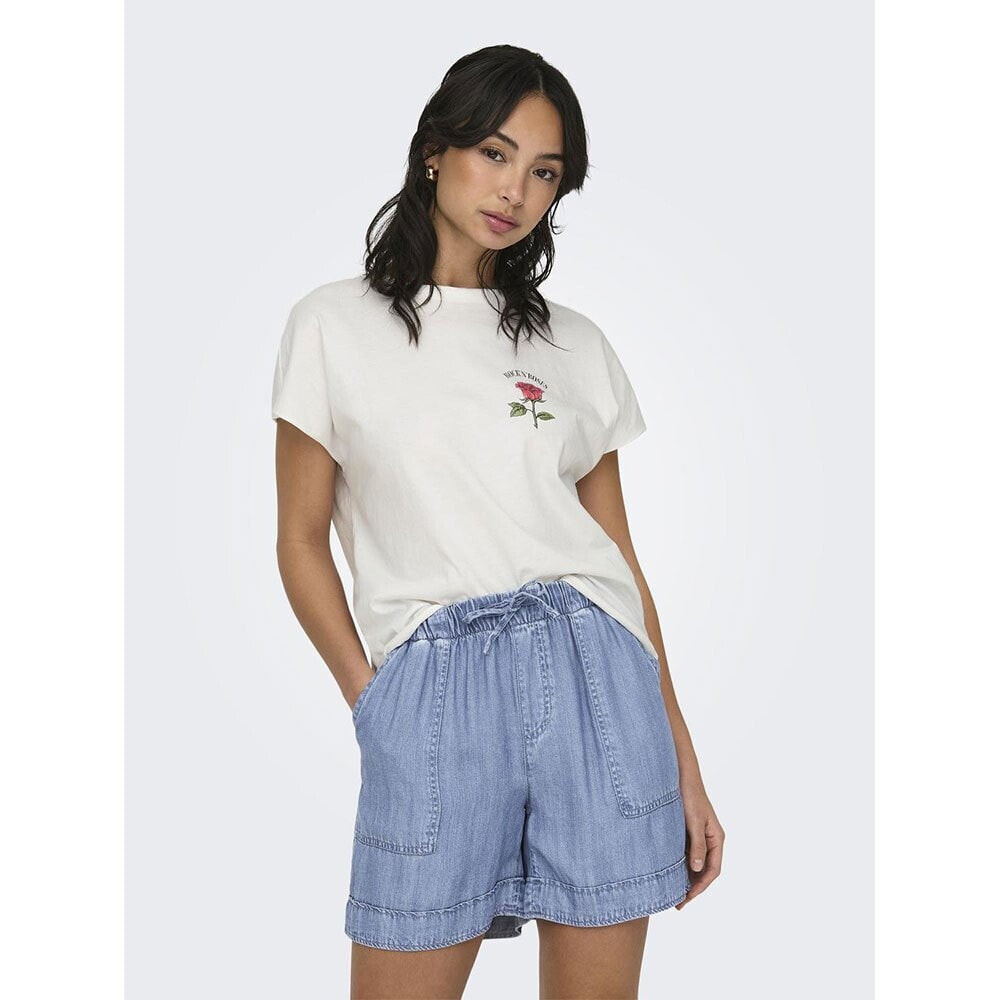 ONLY Lucy Life Roses Short Sleeve T-Shirt