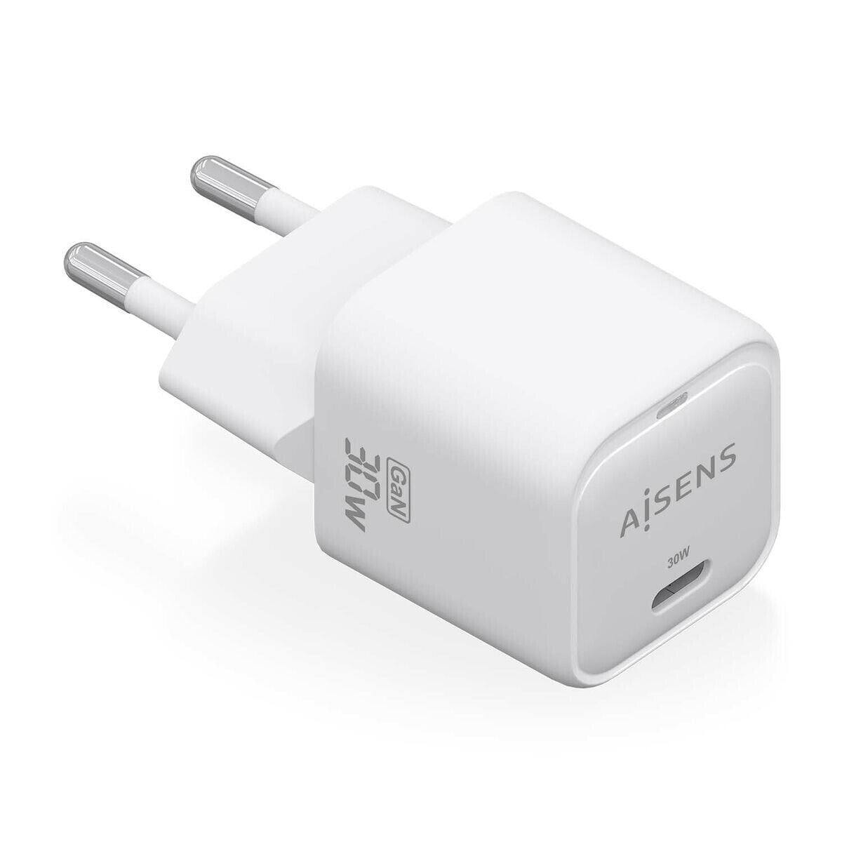 AISENS ASCH-30W1P018-W зарядное устройство для мобильных устройств Универсальная Белый Кабель переменного тока Быстрая зарядка Для помещений