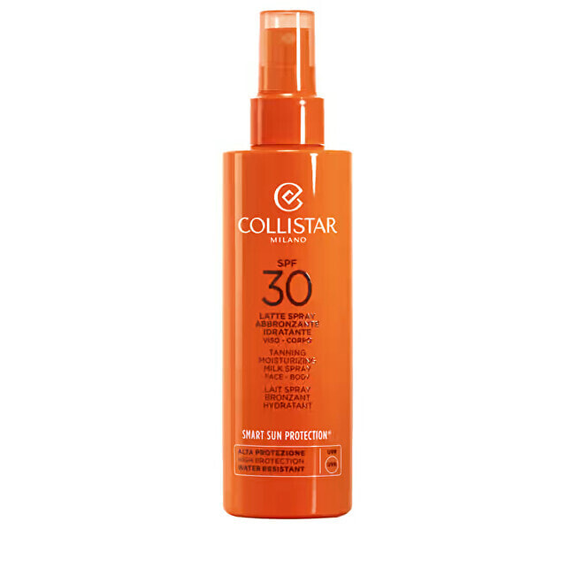 Protective milk in a spray that accelerates the tanning process SPF 30 (Tanning Moisturizing Milk Spray) 200 ml