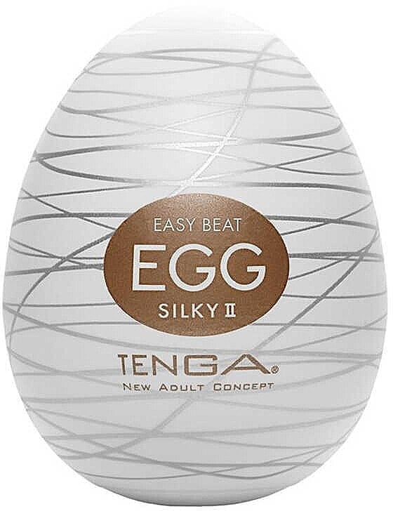 Dehnbarer Masturbator in Eiform für den Einmalgebrauch - Tenga Easy Beat Egg Silky II