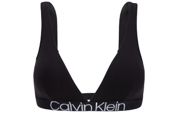 CK/Calvin Klein 舒适棉感薄衬垫三角杯深V文胸 黑色 / Белье CKCalvin Klein V QF6577AD-UB1