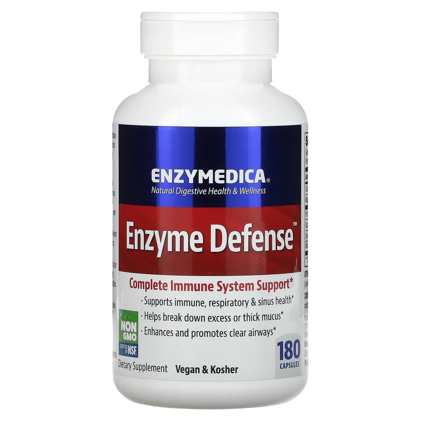 Энзаймедика, Enzyme Defense, 180 капсул