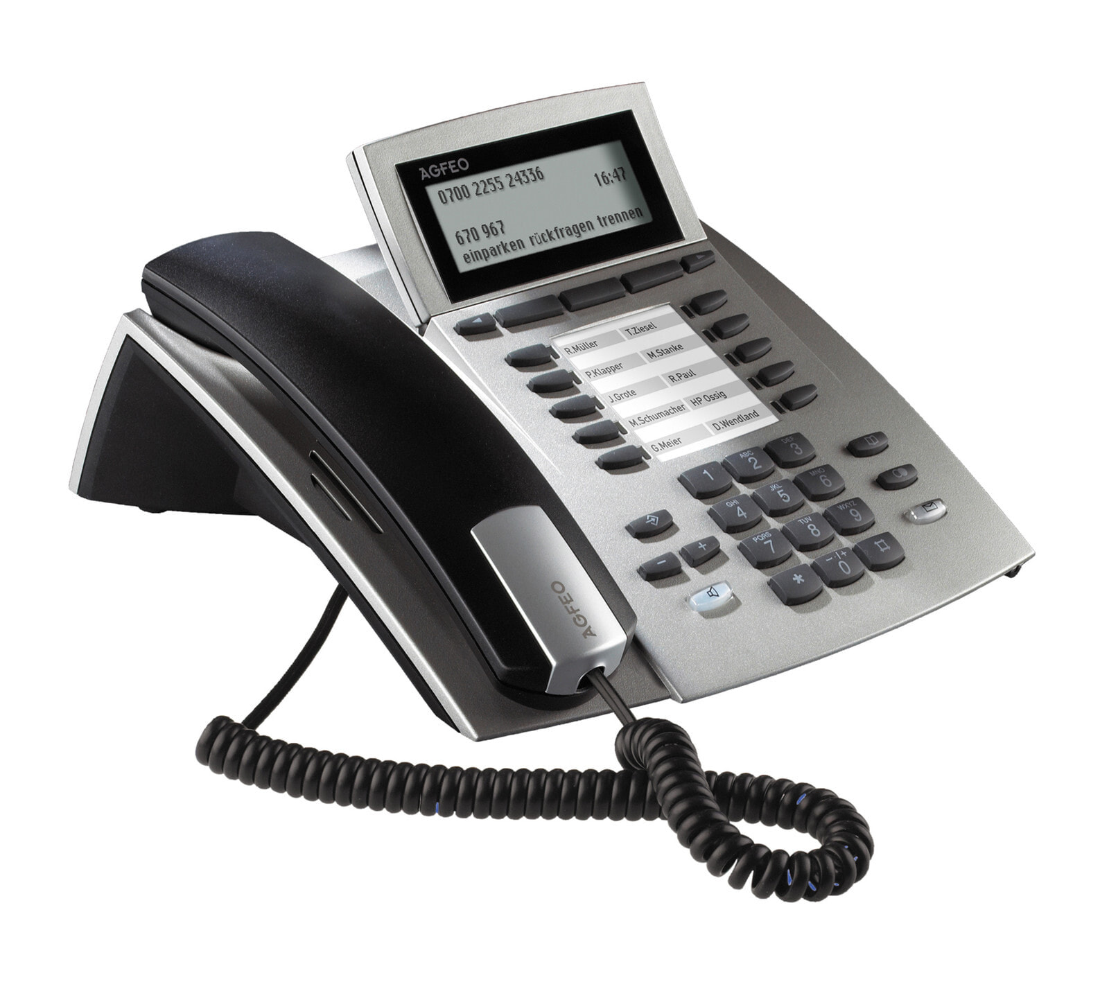 AGFEO ST 42 Аналоговый телефон Серебристый Идентификация абонента (Caller ID) 6101122