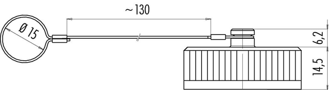 BINDER 08 0425 000 000 колпачек для электронных разъёмов Черный