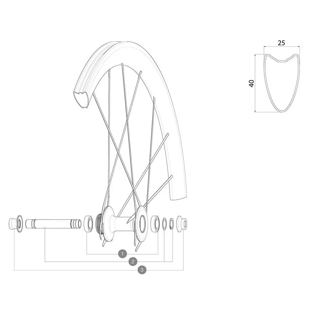 MAVIC Kit Front Forkrest 12 mm HUB