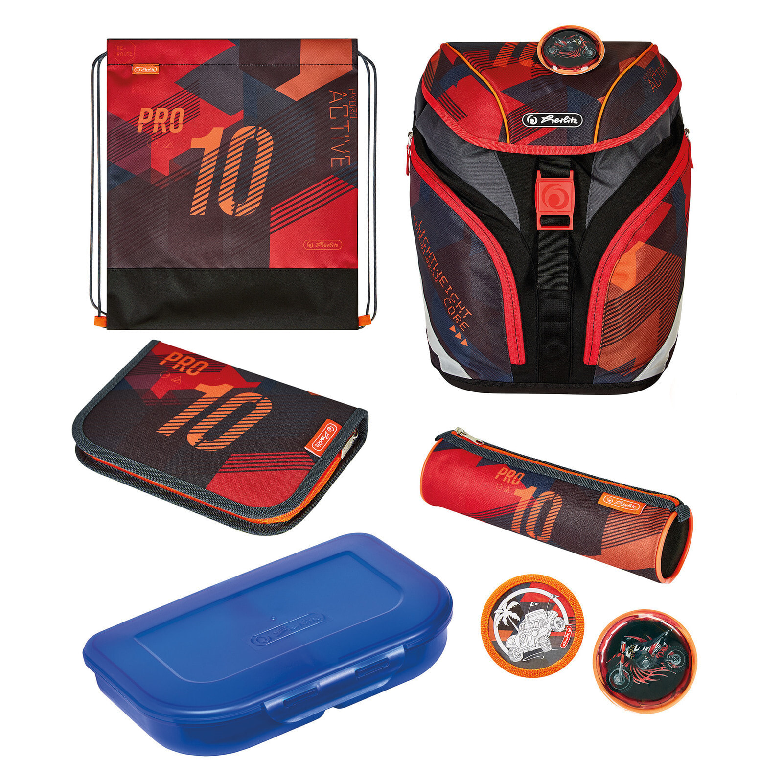 SoftLight Plus Sports - Pencil pouch - Sport bag - Lunch box - Pencil case - School bag - Boy - Grade & elementary school - Backpack - 16 L - Side pocket