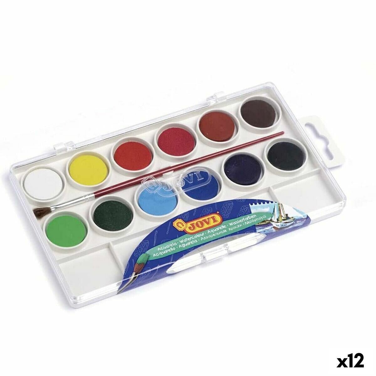 Акварельные краски Jovi Разноцветный (12 штук)