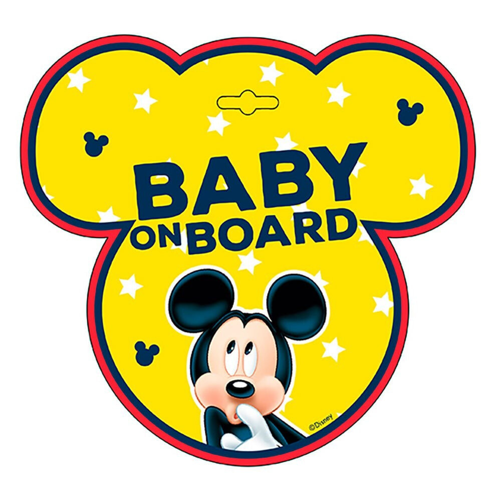 DISNEY Baby On Board Mickey Sticker