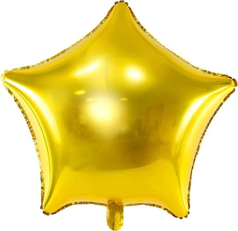 Party Deco Balon foliowy gwiazda złota - 48 cm - 1 szt. uniwersalny