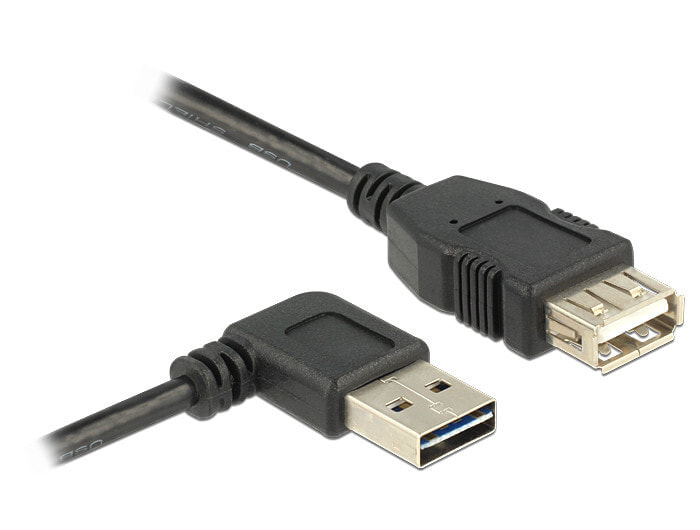 DeLOCK 2m, USB 2.0-A - USB 2.0-A USB кабель USB A Черный 83552