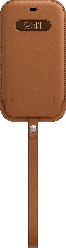 Чехол кожаный Apple iPhone 12 Pro Max  MagSafe Saddle Коричневый