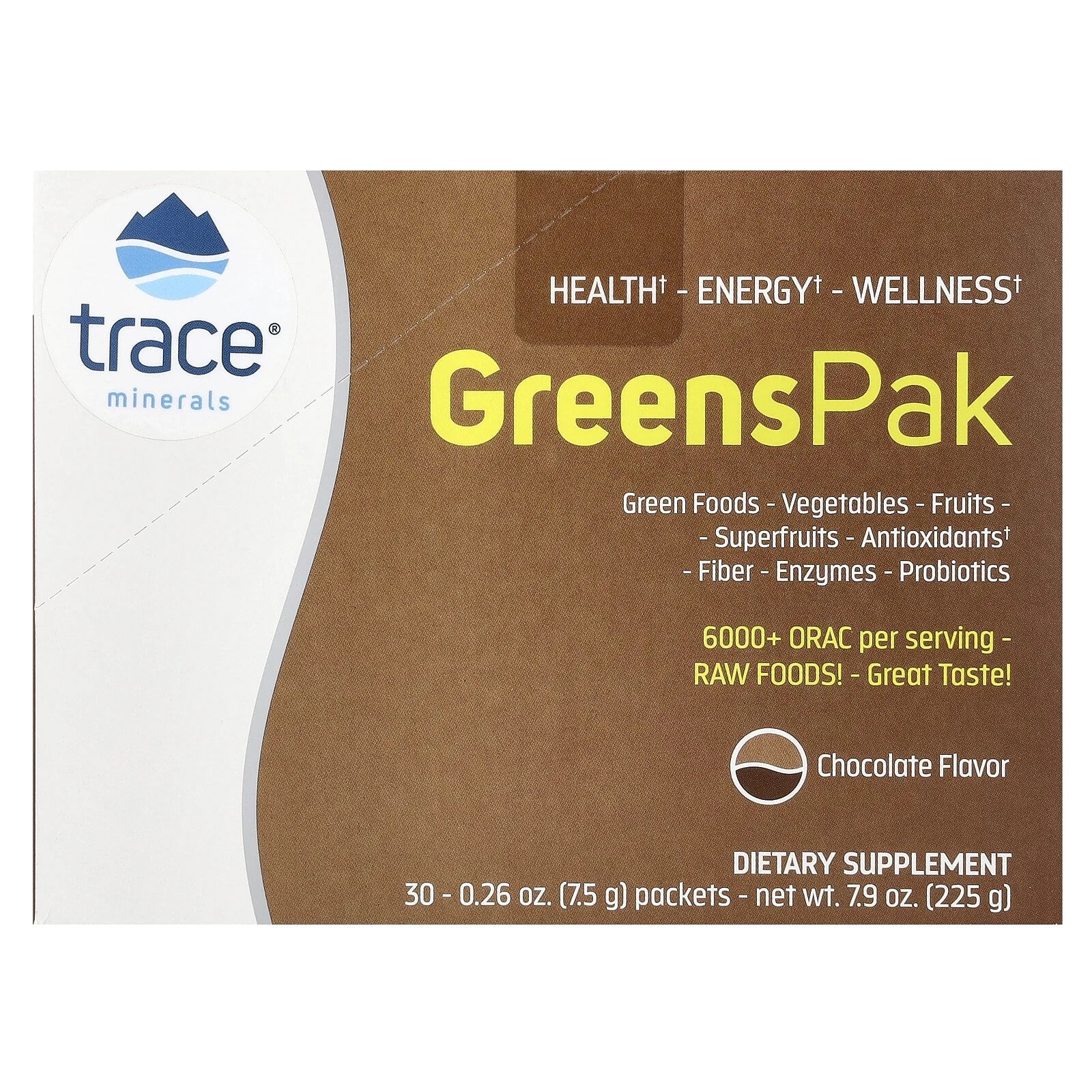 Greens Pak, Berry, 30 Packets, 0.26 oz (7.5 g) Each