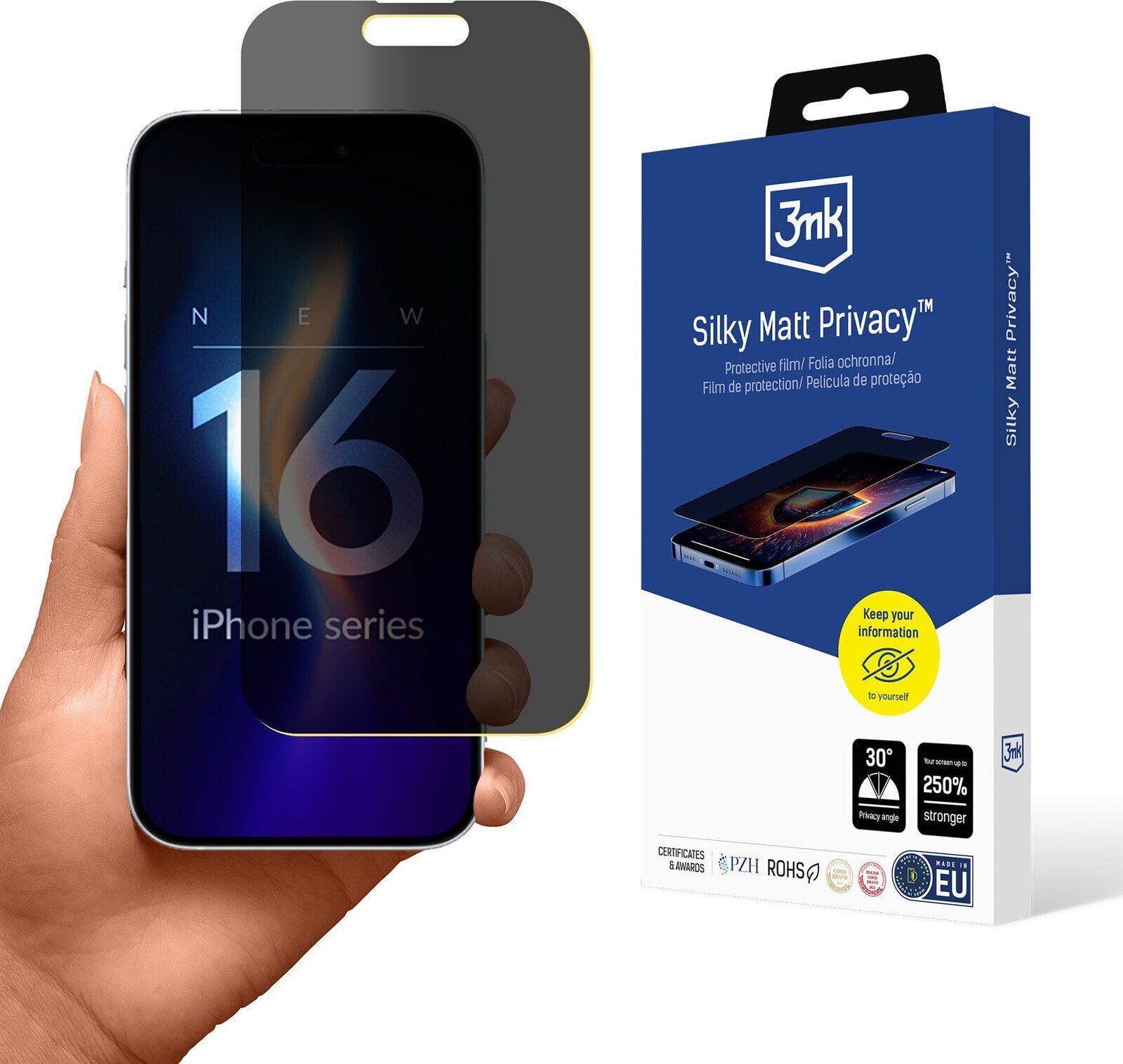 3MK 3mk Silky Matt Privacy do Apple iPhone 16 Pro