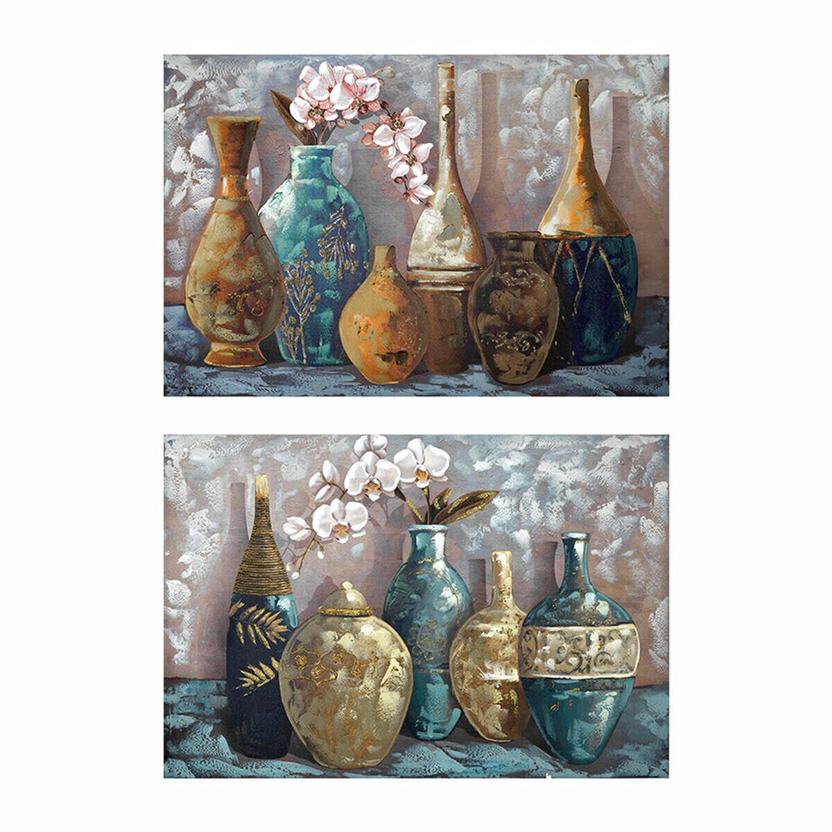 Painting DKD Home Decor Vase 120 x 3 x 80 cm Traditional (2 Units)