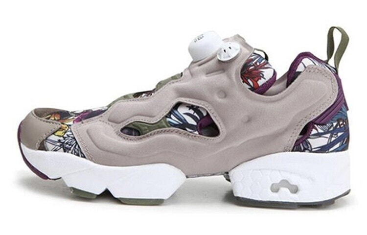 Reebok Instapump Fury 花卉 轻便防滑 低帮 生活休闲鞋 男女同款 棕色 / Кроссовки Reebok Insta Pump Fury V70101