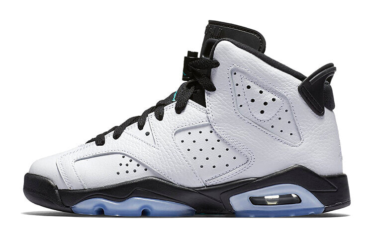 Jordan Air Jordan 6 Retro White Jade Black 高帮 复古篮球鞋 GS 黑白 / Кроссовки Jordan Air Jordan 384665-122